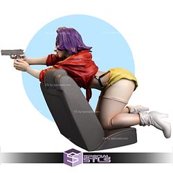 Faye Valentine Gun Ready to 3D Print