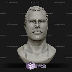 Freddie Mercury Bust 3D Model
