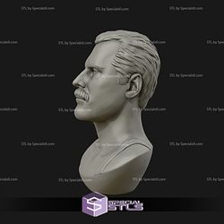 Freddie Mercury Bust 3D Model