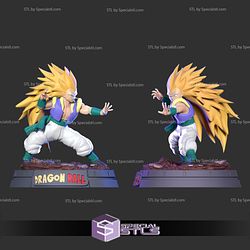 Gotenks SSJ in Battle Ready to 3D Print