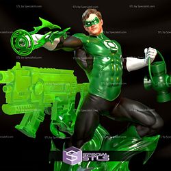 Green Lantern and Gun 3D Printing Figurine