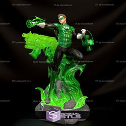 Green Lantern and Gun 3D Printing Figurine