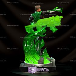 Green Lantern and Gun 3D Printing Figurine