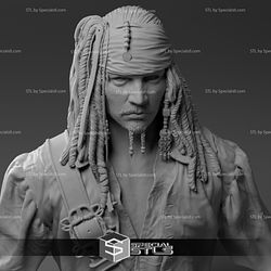 Jack Sparrow Bust 3D Model