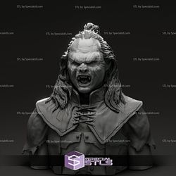 Lawrence Makoare Lurtz Lord of the Rings Bust Ready to 3D Print