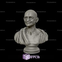Mahatma Gandhi Bust Ready to 3D Print