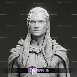 Orlando Bloom Legolas The Lord of the Rings Bust 3D Model