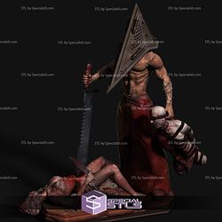 Pyramid Head Killing Diorama 3D Printing Figurine