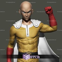 Saitama Basic Pose One Punch Man Ready to 3D Print