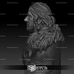 Sean Bean Ned Stark Game Of Thrones Bust 3D Model