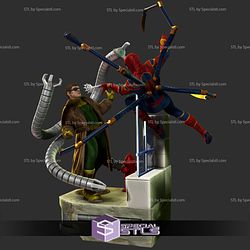 Spiderman vs Octopus Diorama 3D Printing Figurine