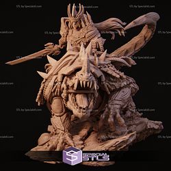 The Four Horseman Conquest on Monster STL Files Fanart