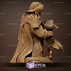 Thor and Raven Bust 3D Printing Figurine