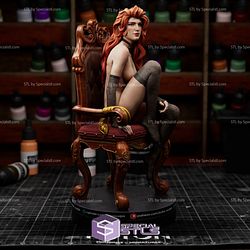 Vekna Fantasy Girl Red Hair 3D Printing Figurine