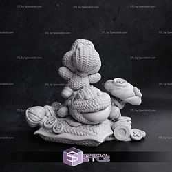 Yoshi 3D Printing Figurine Yoshi Woolly World