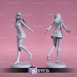 Zero Two Basic Pose Standing 3D Printing Figurine