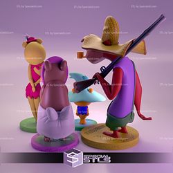 The HillBilly Bears Family Collection Ready to 3D Print