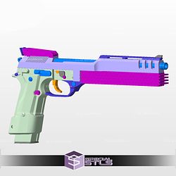 Cosplay STL Files Auto 9 A9 Beretta 93R Robocop Gun