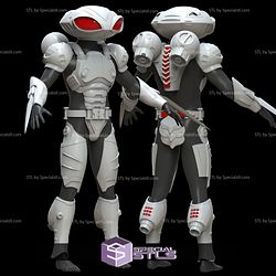 Cosplay STL Files Black Manta Helmet and Armor