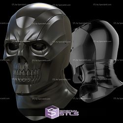 Cosplay STL Files Black Mask Arkham Knight Helmet