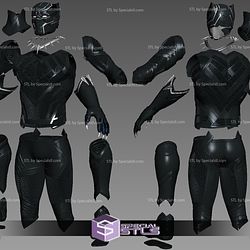 Cosplay STL Files Black Panther Civil War Armor