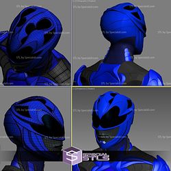 Cosplay STL Files Blue Ranger 2017 Helmet Power Ranger