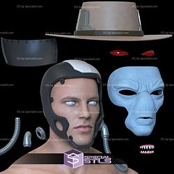 Cosplay STL Files Cad Bane Hat and Mask Star Wars Helmet