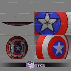Cosplay STL Files Captain America Civil War Shield