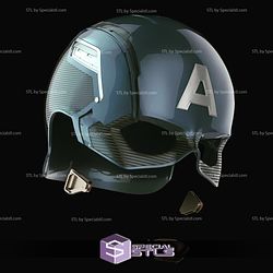 Cosplay STL Files Captain America Helmet Civil War