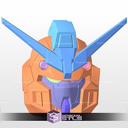 Cosplay STL Files Duel Gundam Assault Shroud Helmet