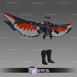 Cosplay STL Files Falcon Wings Jetpack Full Armor