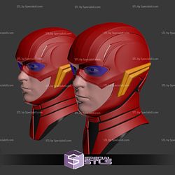 Cosplay STL Files Flash Justice League Helmet Ezra Miller Cowl