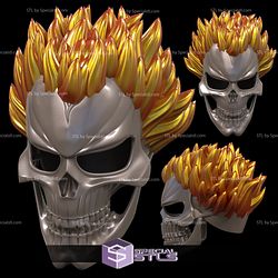 Cosplay STL Files Ghost Rider Agents of SHIELD helmet