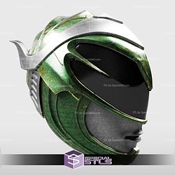 Cosplay STL Files Green Ranger 2017 Helmet Male Version Power Rangers