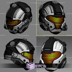 Cosplay STL Files Halo CQB Helmet Wearable