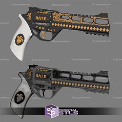 Cosplay STL Files Harley Quinn Suicide Squad Pistol Gun