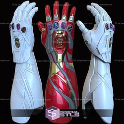 Cosplay STL Files Iron Man Mark LXXXV MK 85 Nano Infinity Gauntlet
