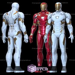 Cosplay STL Files Iron Man Mark XLVI XLVII Armor MK 46 47