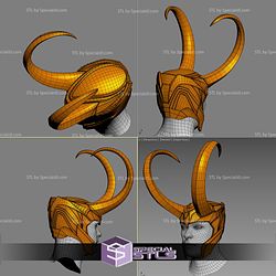 Cosplay STL Files Loki Old Classic Helmet