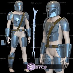 Cosplay STL Files Mandalorian Beskar Steel Armor