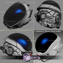 Cosplay STL Files Mass Effect Andromeda Ryder Pathfinder Helmet