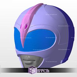 Cosplay STL Files Pink Ranger Classic Helmet Mighty Morphin Power Rangers