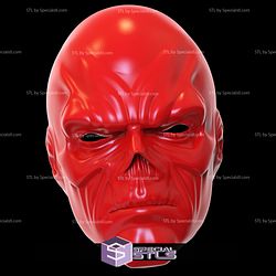Cosplay STL Files Red Skull Mask