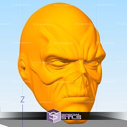 Cosplay STL Files Red Skull Mask