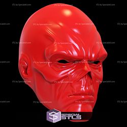 Cosplay STL Files Red Skull Mask