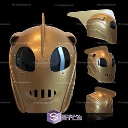 Cosplay STL Files Rocketeer Helmet Details 3D Print