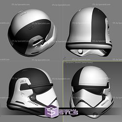 Cosplay STL Files Stormtrooper First Order Star Wars Last Jedi Helmet