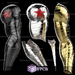 Cosplay STL Files Winter Soldier Arm Classic Bucky