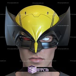 Cosplay STL Files Wolverine DEX Helmet Mask Cowl