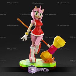 Amy Rose Sonic 3D Printing Figurine